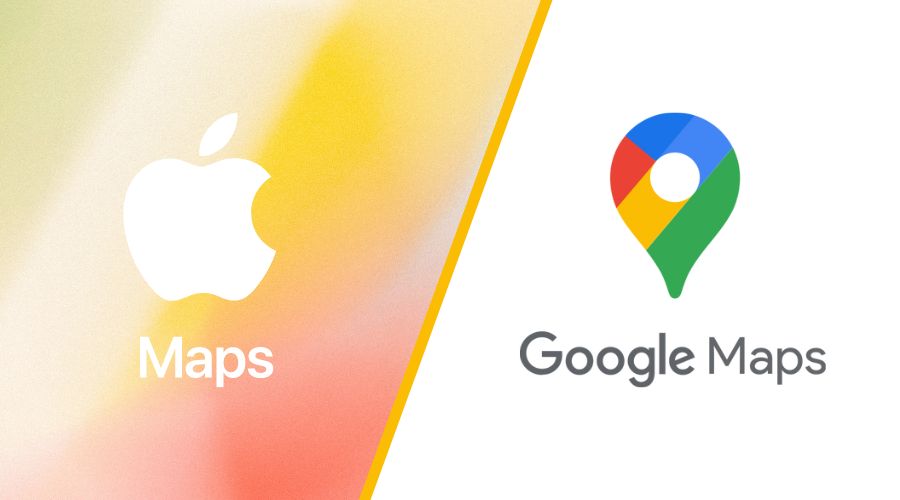 Google Maps compared to Apple Maps